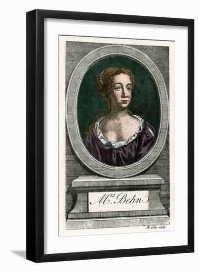 Aphra Behn (1640-168), First Professional Woman Writer in English Literature-B Cole-Framed Giclee Print