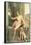 Aphrodite and Eros-null-Framed Stretched Canvas