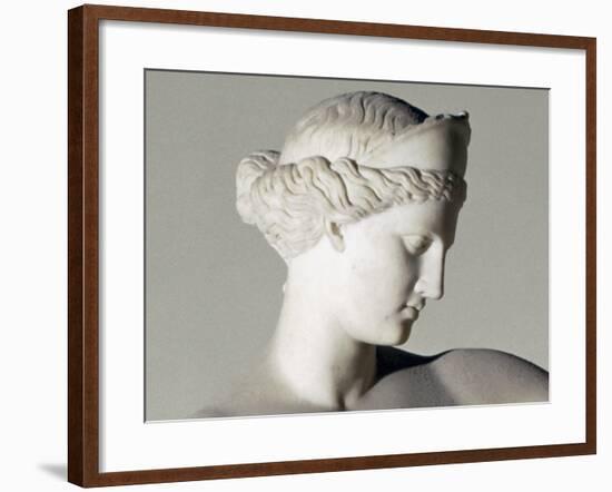 Aphrodite of Capua, Detail of Head-Lyssipus-Framed Photo