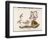 Aphrodite Rides Her Chariot Drawn by Doves Through the Clouds-Bernieri-Framed Art Print