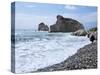 Aphrodite Rock and Beach, Cyprus, Mediterranean, Europe-null-Stretched Canvas