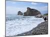 Aphrodite Rock and Beach, Cyprus, Mediterranean, Europe-null-Mounted Photographic Print
