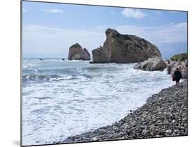 Aphrodite Rock and Beach, Cyprus, Mediterranean, Europe-null-Mounted Photographic Print