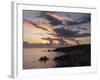 Aphrodite's Rock at Sunset, Paphos, UNESCO World Heritage Site, South Cyprus, Cyprus, Mediterranean-Stuart Black-Framed Photographic Print