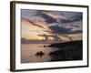 Aphrodite's Rock at Sunset, Paphos, UNESCO World Heritage Site, South Cyprus, Cyprus, Mediterranean-Stuart Black-Framed Photographic Print