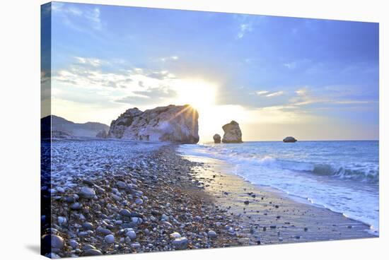 Aphrodite's Rock, Paphos, Cyprus, Eastern Mediterranean Sea-Neil Farrin-Stretched Canvas