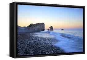 Aphrodites Rock, Paphos, Cyprus, Eastern Mediterranean Sea, Europe-Neil Farrin-Framed Stretched Canvas