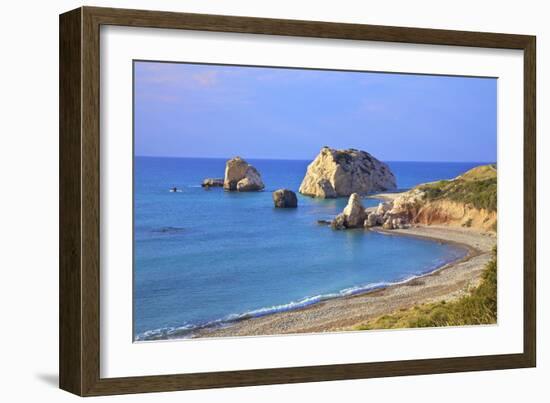 Aphrodites Rock, Paphos, Cyprus, Eastern Mediterranean Sea, Europe-Neil Farrin-Framed Photographic Print