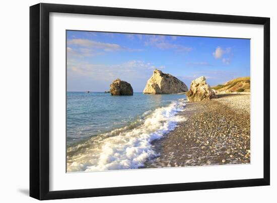 Aphrodites Rock, Paphos, Cyprus, Eastern Mediterranean Sea, Europe-Neil Farrin-Framed Photographic Print