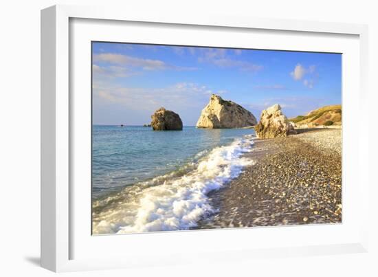 Aphrodites Rock, Paphos, Cyprus, Eastern Mediterranean Sea, Europe-Neil Farrin-Framed Photographic Print