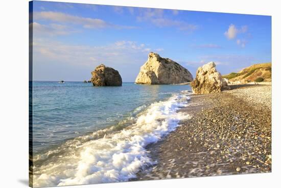 Aphrodites Rock, Paphos, Cyprus, Eastern Mediterranean Sea, Europe-Neil Farrin-Stretched Canvas