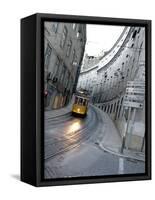Apn Lisbon Streetcar-Armando Franca-Framed Stretched Canvas
