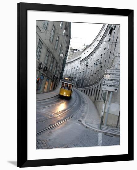 Apn Lisbon Streetcar-Armando Franca-Framed Photographic Print