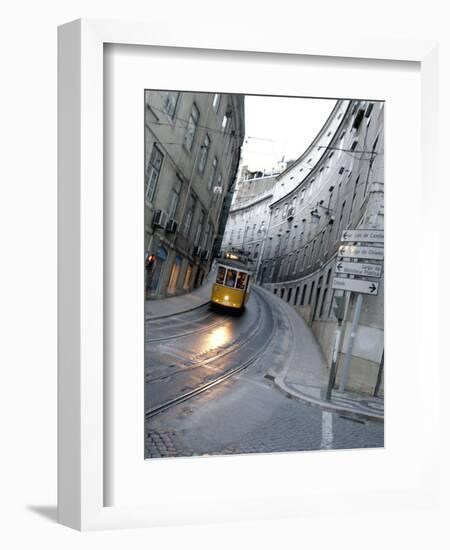 Apn Lisbon Streetcar-Armando Franca-Framed Photographic Print