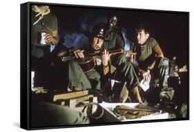 APOCALYPSE NOW, 1979 directed by FRANCIS FORD COPPOLA Robert Duvall and Martin Sheen (photo)-null-Framed Stretched Canvas