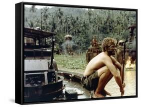 APOCALYPSE NOW, 1979 directed by FRANCIS FORD COPPOLA Sam Bottoms (photo)-null-Framed Stretched Canvas