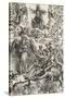 Apocalypse selon Saint Jean - La femme de soleil et le dragon à 7 têtes-Albrecht Dürer-Stretched Canvas