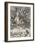 Apocalypse selon Saint Jean - Saint Michel terrassant le Dragon-Albrecht Dürer-Framed Giclee Print