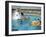 Apollo 1 Astronauts Working by the Pool-null-Framed Photographic Print