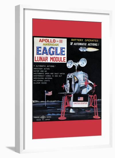 Apollo-11 American Eagle Lunar Module-null-Framed Art Print