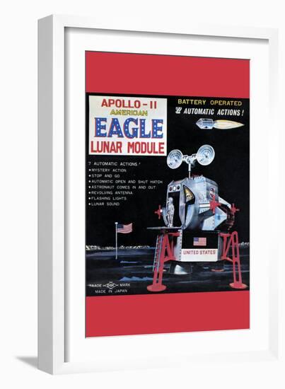 Apollo-11 American Eagle Lunar Module-null-Framed Art Print