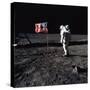 Apollo 11 Astronaut Buzz Aldrin During the First Lunar Landing, July 20, 1969-null-Stretched Canvas