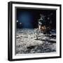 Apollo 11 Astronaut Buzz Aldrin Unfurling "Solar Wind Sheet"-null-Framed Photographic Print