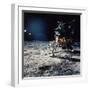 Apollo 11 Astronaut Buzz Aldrin Unfurling "Solar Wind Sheet"-null-Framed Photographic Print