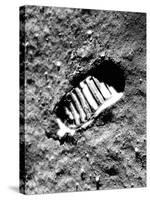 Apollo 11 Astronaut Footprint on Moon-null-Stretched Canvas