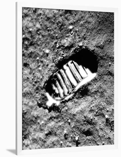 Apollo 11 Astronaut Footprint on Moon-null-Framed Photographic Print