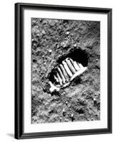 Apollo 11 Astronaut Footprint on Moon-null-Framed Photographic Print