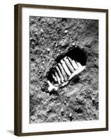 Apollo 11 Astronaut Footprint on Moon-null-Framed Photographic Print