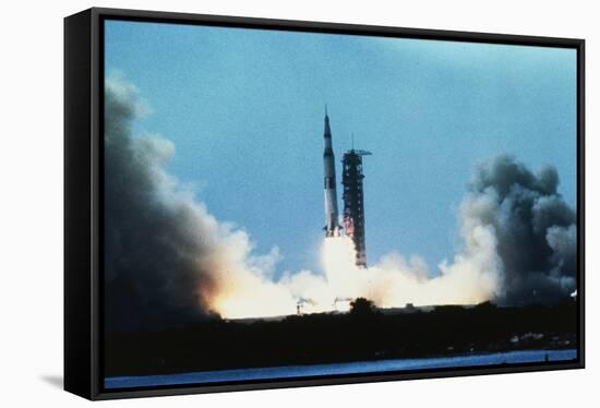 Apollo 11 Blasting Off-null-Framed Stretched Canvas