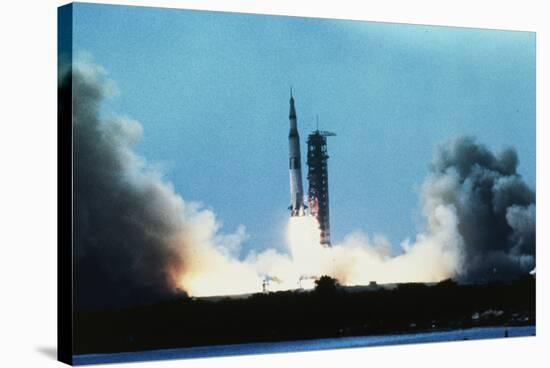 Apollo 11 Blasting Off-null-Stretched Canvas