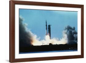 Apollo 11 Blasting Off-null-Framed Photographic Print