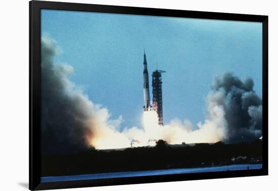 Apollo 11 Blasting Off-null-Framed Photographic Print