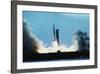 Apollo 11 Blasting Off-null-Framed Photographic Print