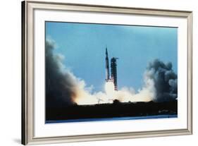 Apollo 11 Blasting Off-null-Framed Photographic Print