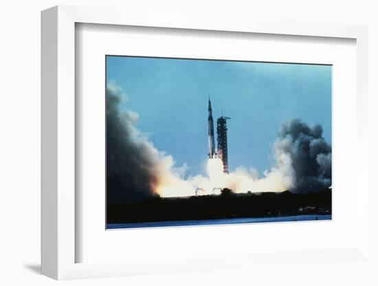 Apollo 11 Blasting Off-null-Framed Photographic Print