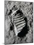 Apollo 11 Boot Print on the Moon. July 20, 1969-null-Mounted Photo