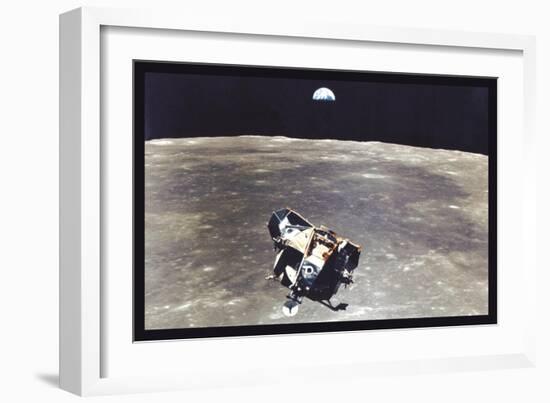 Apollo 11: Eagle Ascent-null-Framed Art Print