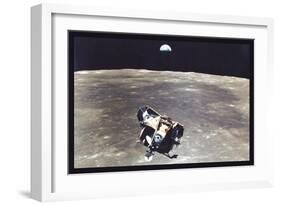 Apollo 11: Eagle Ascent-null-Framed Art Print