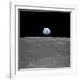 Apollo 11 Earth Rise over the Moon, July 20, 1969-null-Framed Photo