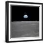 Apollo 11 Earth Rise over the Moon, July 20, 1969-null-Framed Photo