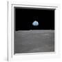 Apollo 11 Earth Rise over the Moon, July 20, 1969-null-Framed Photo