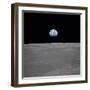 Apollo 11 Earth Rise over the Moon, July 20, 1969-null-Framed Photo