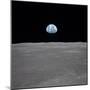 Apollo 11 Earth Rise over the Moon, July 20, 1969-null-Mounted Photo