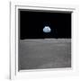 Apollo 11 Earth Rise over the Moon, July 20, 1969-null-Framed Photo