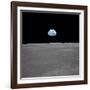 Apollo 11 Earth Rise over the Moon, July 20, 1969-null-Framed Photo