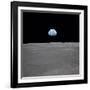 Apollo 11 Earth Rise over the Moon, July 20, 1969-null-Framed Photo